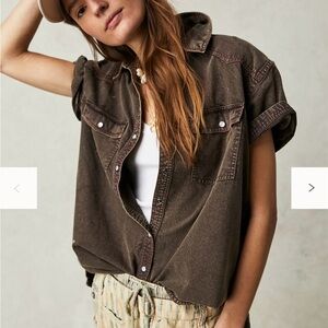 We The Free The Short Of It Denim Top